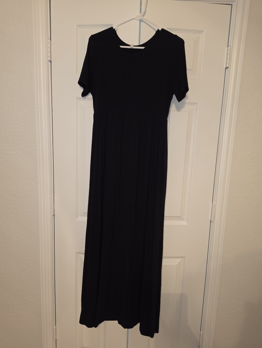 Bellamie Black Short-Sleeve Maxi Dress